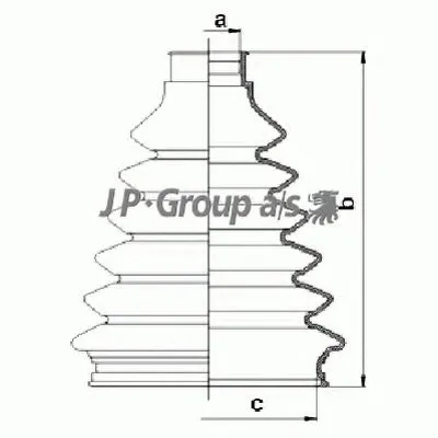 Комплект пылника, приводной вал QH JP GROUP купить