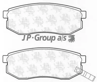 Комплект тормозных колодок, дисковый тормоз QH JP GROUP купить