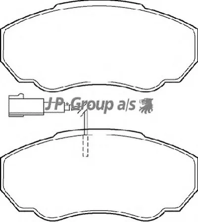 Комплект тормозных колодок, дисковый тормоз QH JP GROUP купить