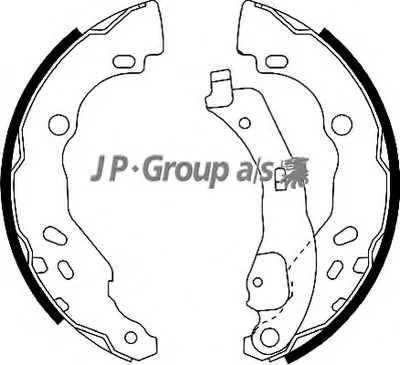 Комплект тормозных колодок QH JP GROUP купить