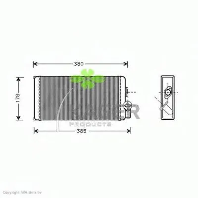 Теплообменник, отопление салона KAGER купить