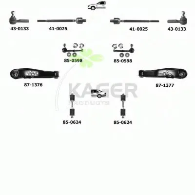 Подвеска колеса KAGER купить