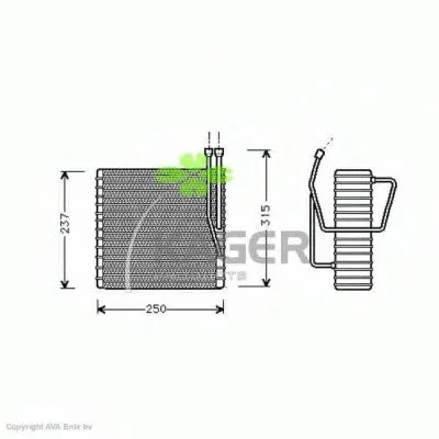Испаритель, кондиционер KAGER купить