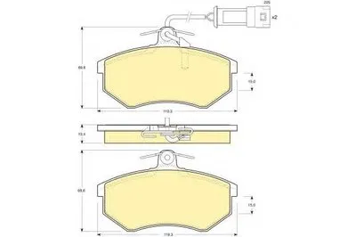 Комплект тормозных колодок, дисковый тормоз GIRLING купить