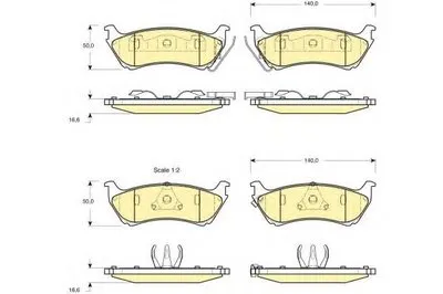 Комплект тормозных колодок, дисковый тормоз GIRLING купить