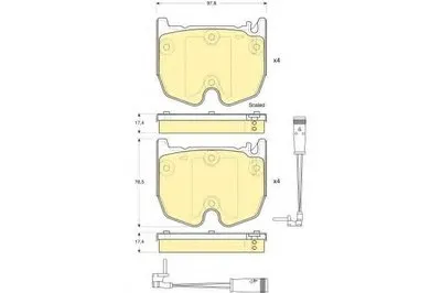 Комплект тормозных колодок, дисковый тормоз GIRLING купить