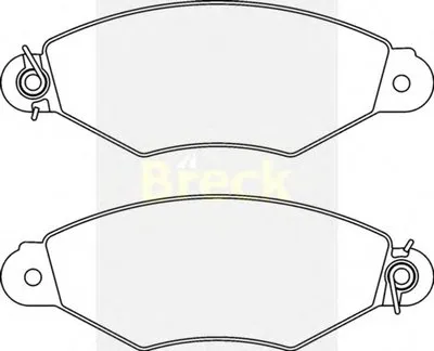 Комплект тормозных колодок, дисковый тормоз BRECK купить
