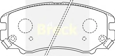 Комплект тормозных колодок, дисковый тормоз BRECK купить