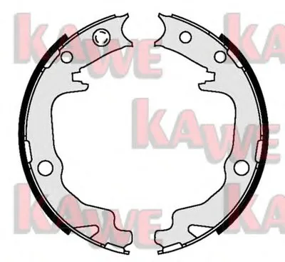Комплект тормозных колодок, стояночная тормозная система KAWE купить