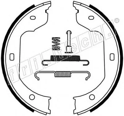 Комплект тормозных колодок, стояночная тормозная система fri.tech. купить