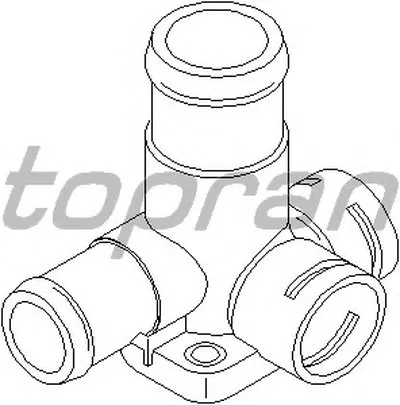 Фланец охлаждающей жидкости TOPRAN купить