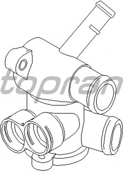 Фланец охлаждающей жидкости TOPRAN купить