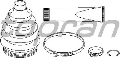 Комплект пылника, приводной вал TOPRAN купить