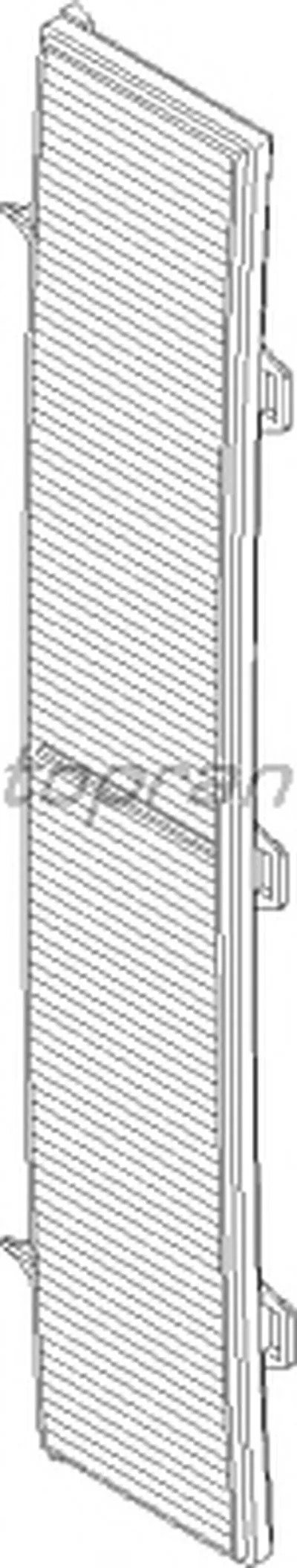 Фильтр, воздух во внутренном пространстве TOPRAN купить