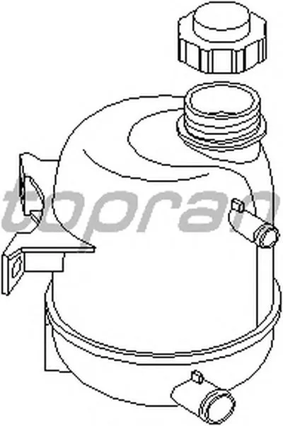 Компенсационный бак, охлаждающая жидкость TOPRAN купить