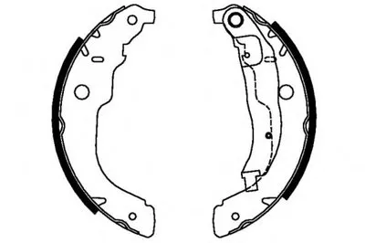 Комплект тормозных колодок; Комплект тормозных колодок, стояночная тормозная система E.T.F. купить