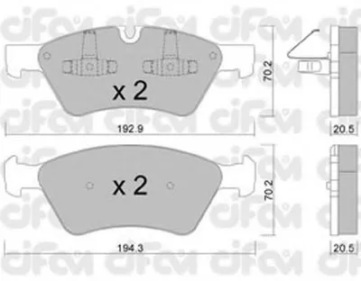 Комплект тормозных колодок, дисковый тормоз CIFAM купить