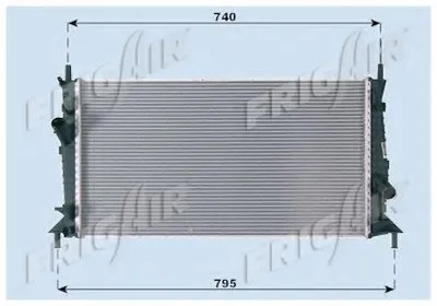 Радиатор, охлаждение двигателя FRIGAIR купить