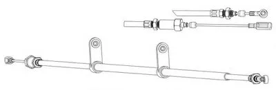 Трос, стояночная тормозная система CEF купить