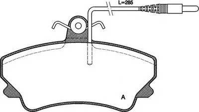 Комплект тормозных колодок, дисковый тормоз ADVANCE OPEN PARTS купить