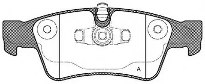 Комплект тормозных колодок, дисковый тормоз ADVANCE OPEN PARTS купить