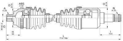 Приводной вал SPIN OPEN PARTS купить