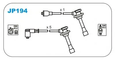 Комплект проводов зажигания JANMOR купить