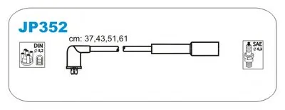 Комплект проводов зажигания JANMOR купить