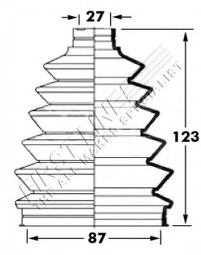 Пыльник, приводной вал FIRST LINE купить
