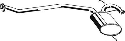 Средний глушитель выхлопных газов ASMET купить