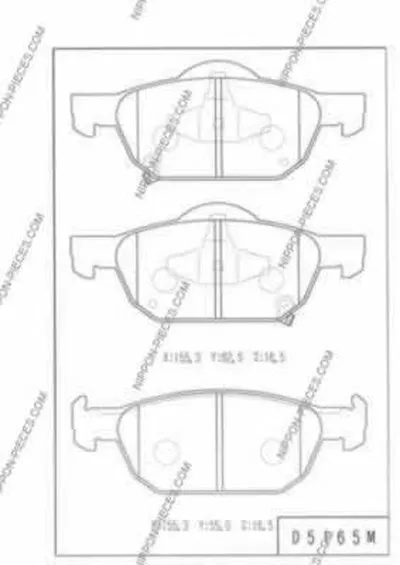 Комплект тормозных колодок, дисковый тормоз NPS купить