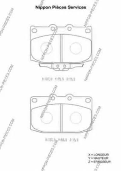 Комплект тормозных колодок, дисковый тормоз NPS купить