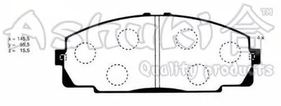 Комплект тормозных колодок, дисковый тормоз ASHUKI купить