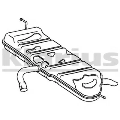 Глушитель выхлопных газов конечный KLARIUS купить