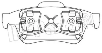 Комплект тормозных колодок, дисковый тормоз IPS Parts IPS Parts купить