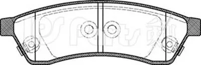Комплект тормозных колодок, дисковый тормоз IPS Parts IPS Parts купить