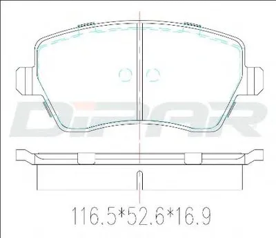 Комплект тормозных колодок, дисковый тормоз DITAS купить