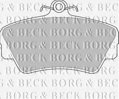 Комплект тормозных колодок, дисковый тормоз BORG & BECK купить