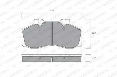 Комплект тормозных колодок, дисковый тормоз WEEN купить