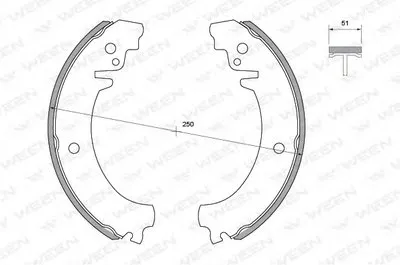 Комплект тормозных колодок WEEN купить