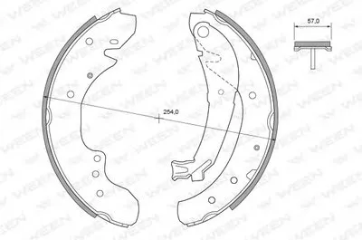 Комплект тормозных колодок WEEN купить