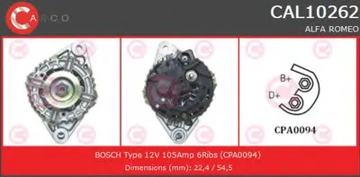 Генератор REMANUFACTURED SERIES CASCO купить