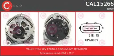 Генератор GENUINE SERIES CASCO купить