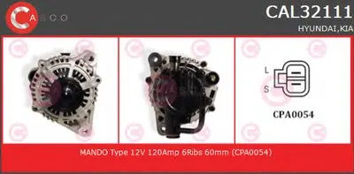 Генератор GENUINE SERIES CASCO купить