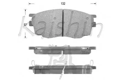Комплект тормозных колодок, дисковый тормоз KAISHIN купить