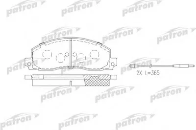 Комплект тормозных колодок, дисковый тормоз PATRON купить