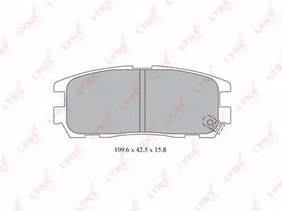 Комплект тормозных колодок, дисковый тормоз LYNXauto купить