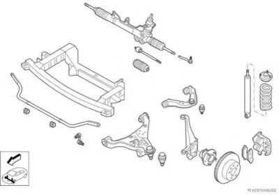 Рулевое управление; Подвеска колеса HERTH+BUSS JAKOPARTS купить