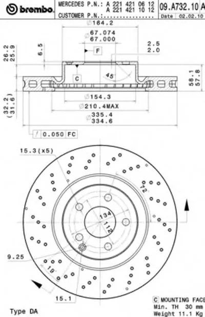 Тормозной диск COATED DISC LINE BREMBO купить