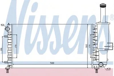 Радиатор, охлаждение двигателя NISSENS купить